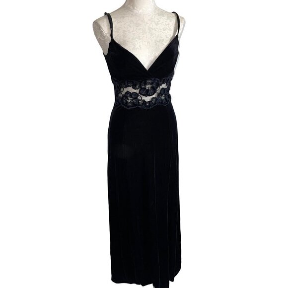 Sagaie Paris Womens Maxi Dress Jacket Set Black Size Small Polyester Spandex - Picture 5 of 16